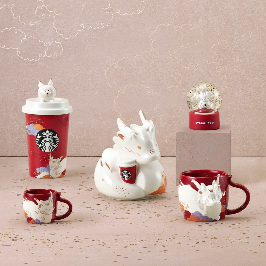 LOOK: Starbucks launches 2024 Year of the Dragon collection